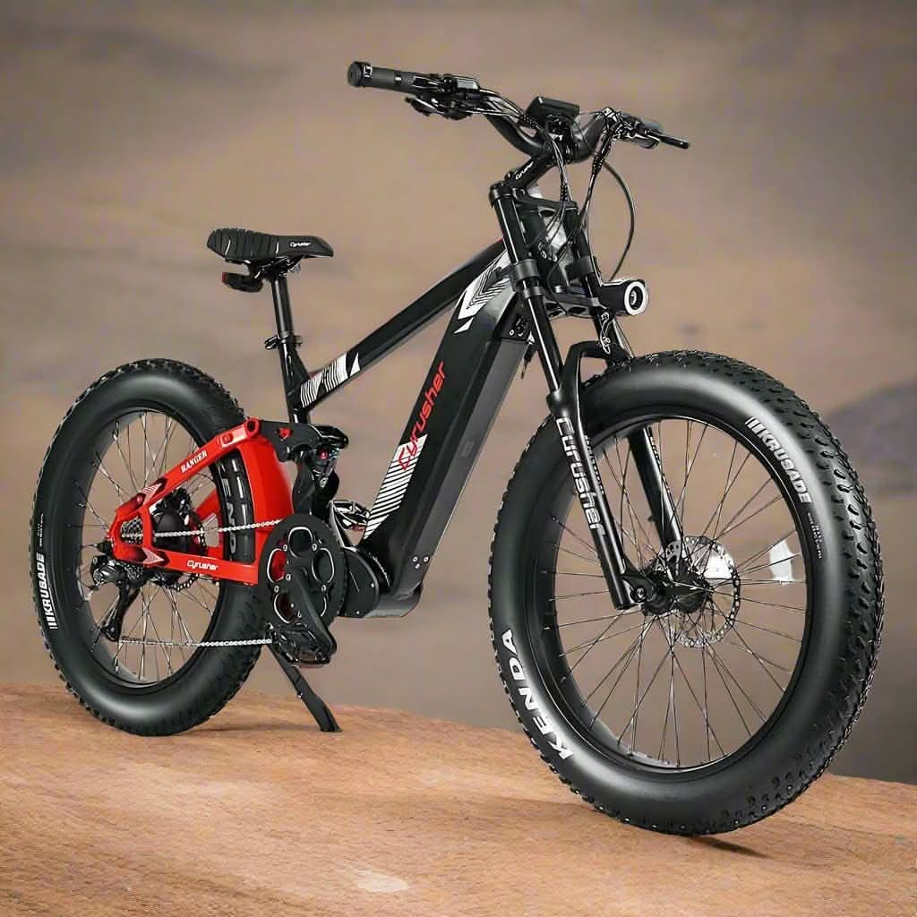 Cyrusher Ranger All-Terrain Mountain Electric Bike - 28mph, 750W Motor, 52V 20Ah Battery