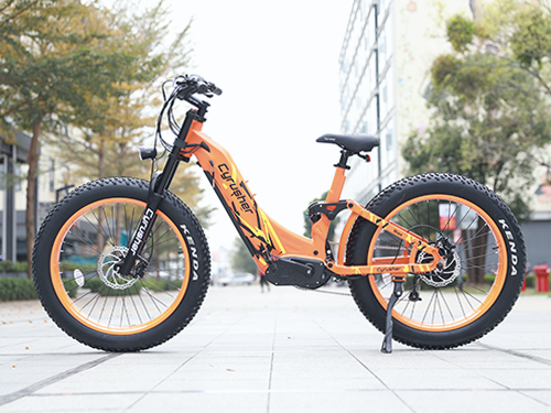 Cyrusher Trax 24" Step-Through All-Terrain Ebike with Air Shock – 28 MPH Top Speed