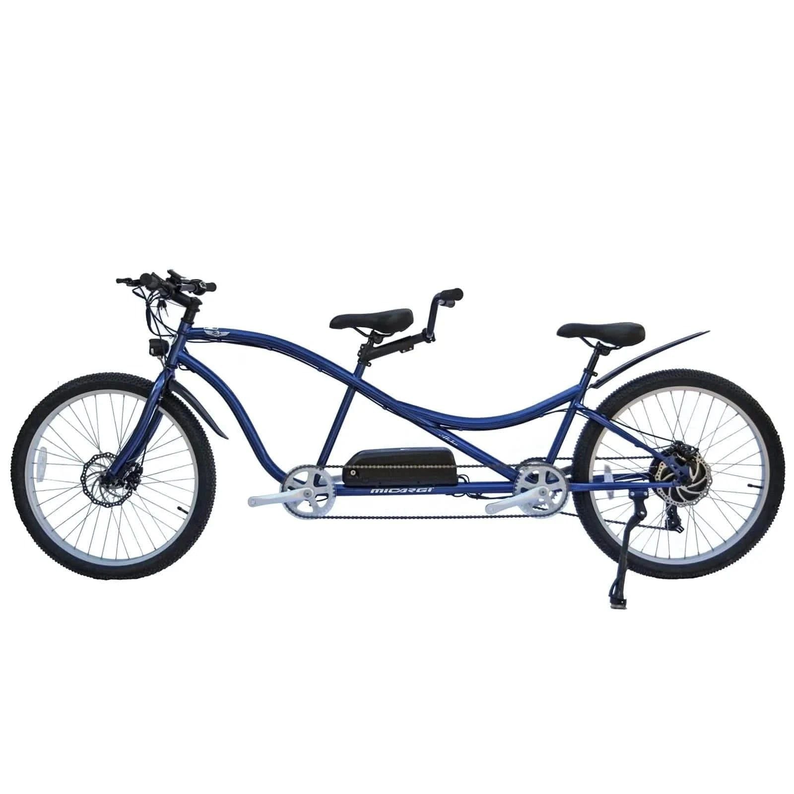 Micargi Aloha 26" Tandem Beach Cruiser Electric Bike – Top Speed 28 MPH