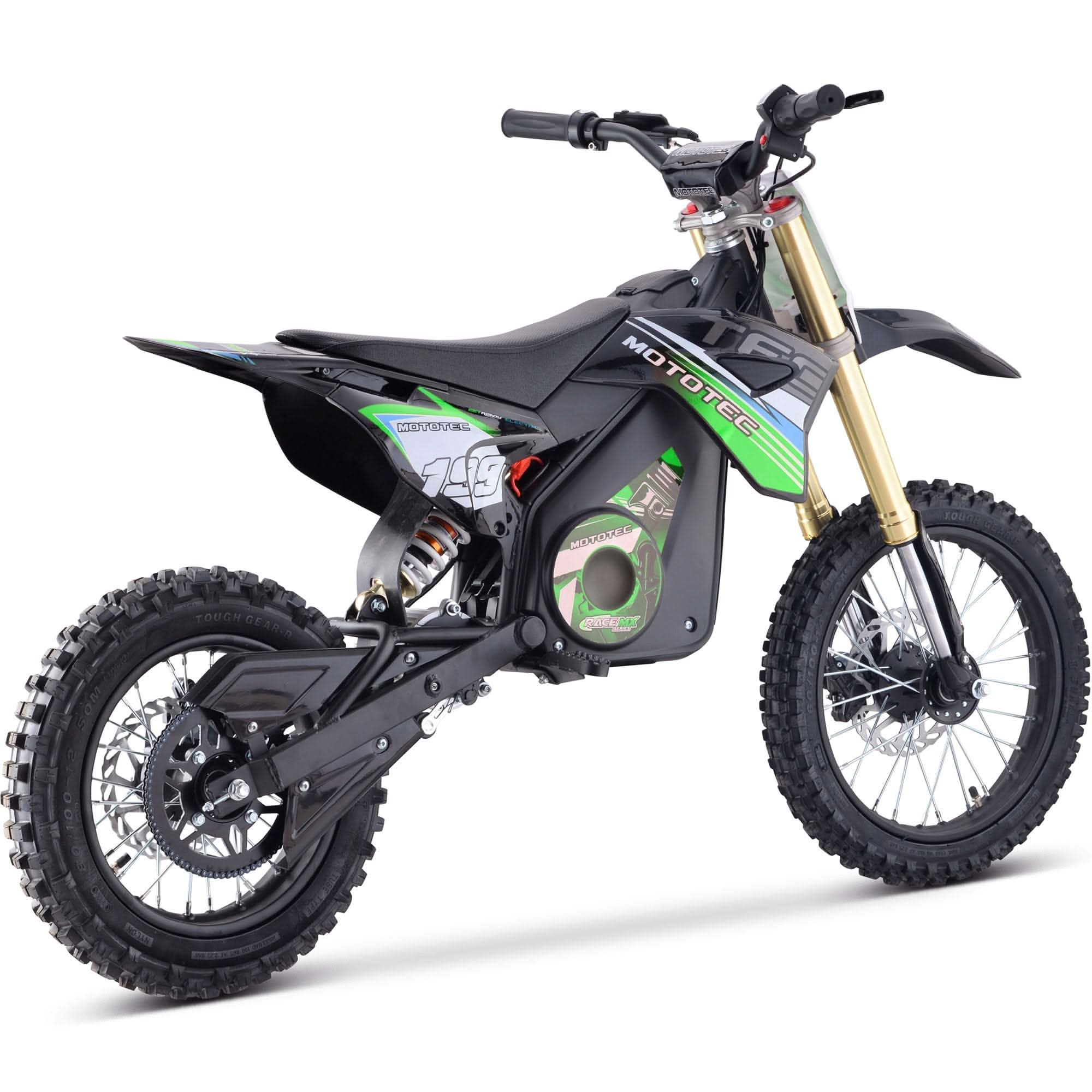 MotoTec 48v Pro Electric Dirt Bike 1600w Lithium Top Speed 25mph