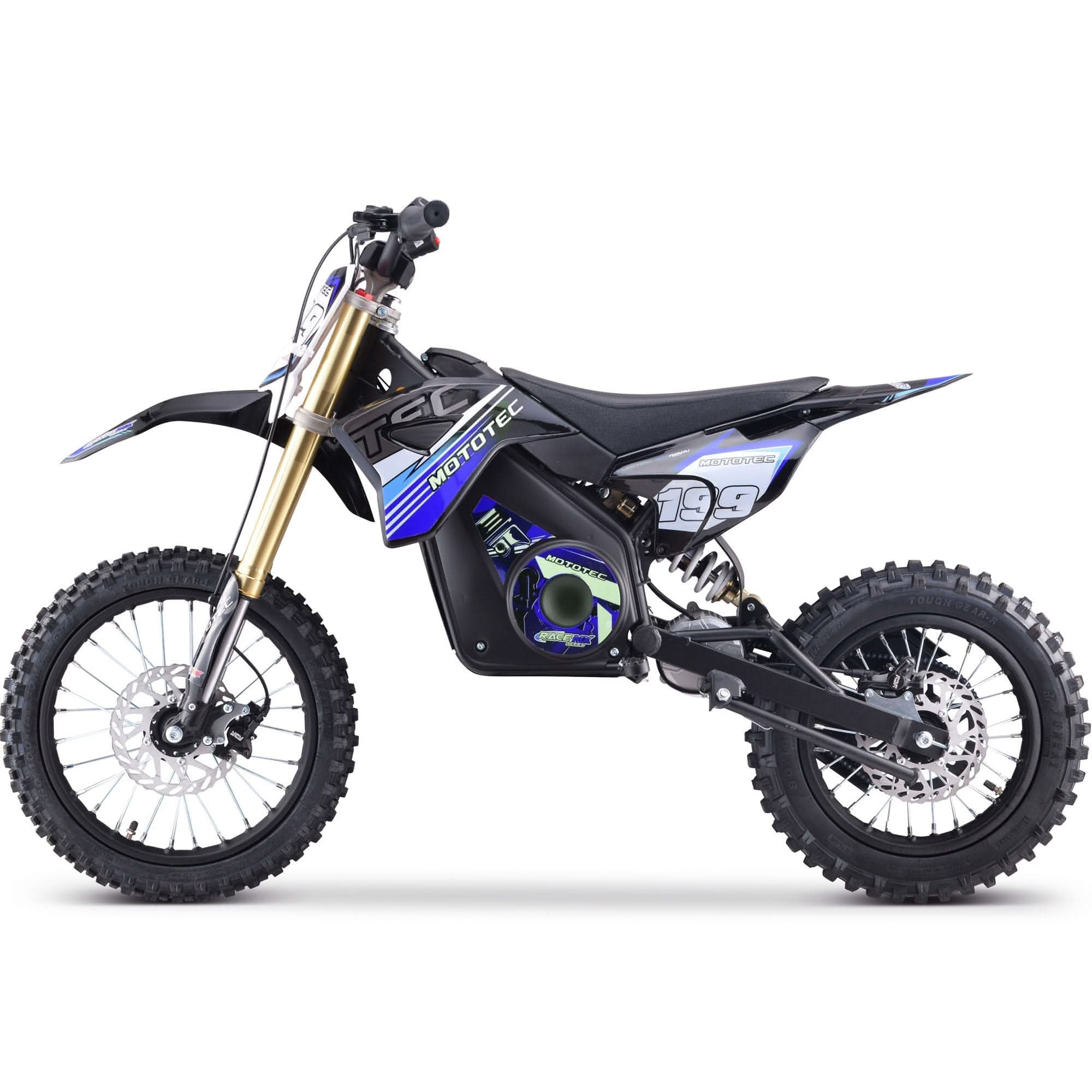 MotoTec 48v Pro Electric Dirt Bike 1600w Lithium Top Speed 25mph