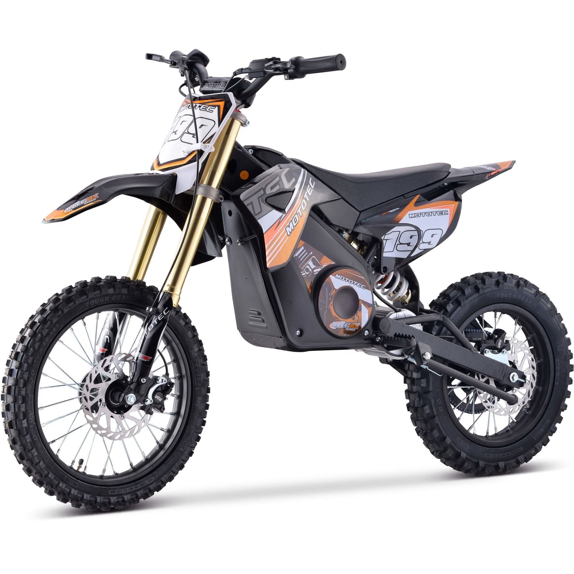 MotoTec 48v Pro Electric Dirt Bike 1600w Lithium Top Speed 25mph