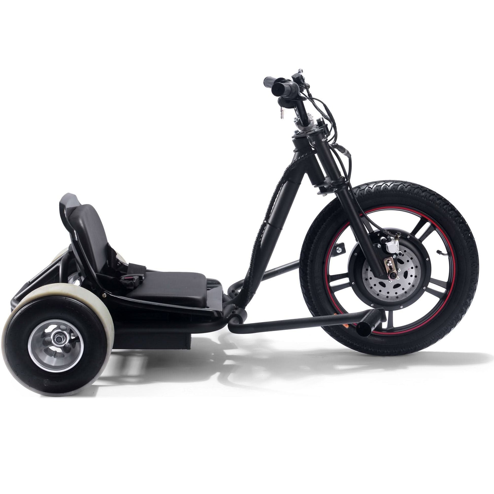 MotoTec Drifter 48v 800w Electric Trike Lithium Top Speed 25mph