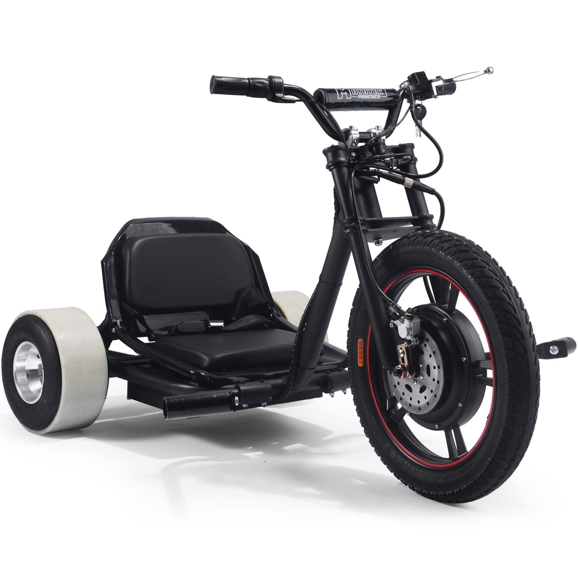 MotoTec Drifter 48v 800w Electric Trike Lithium Top Speed 25mph