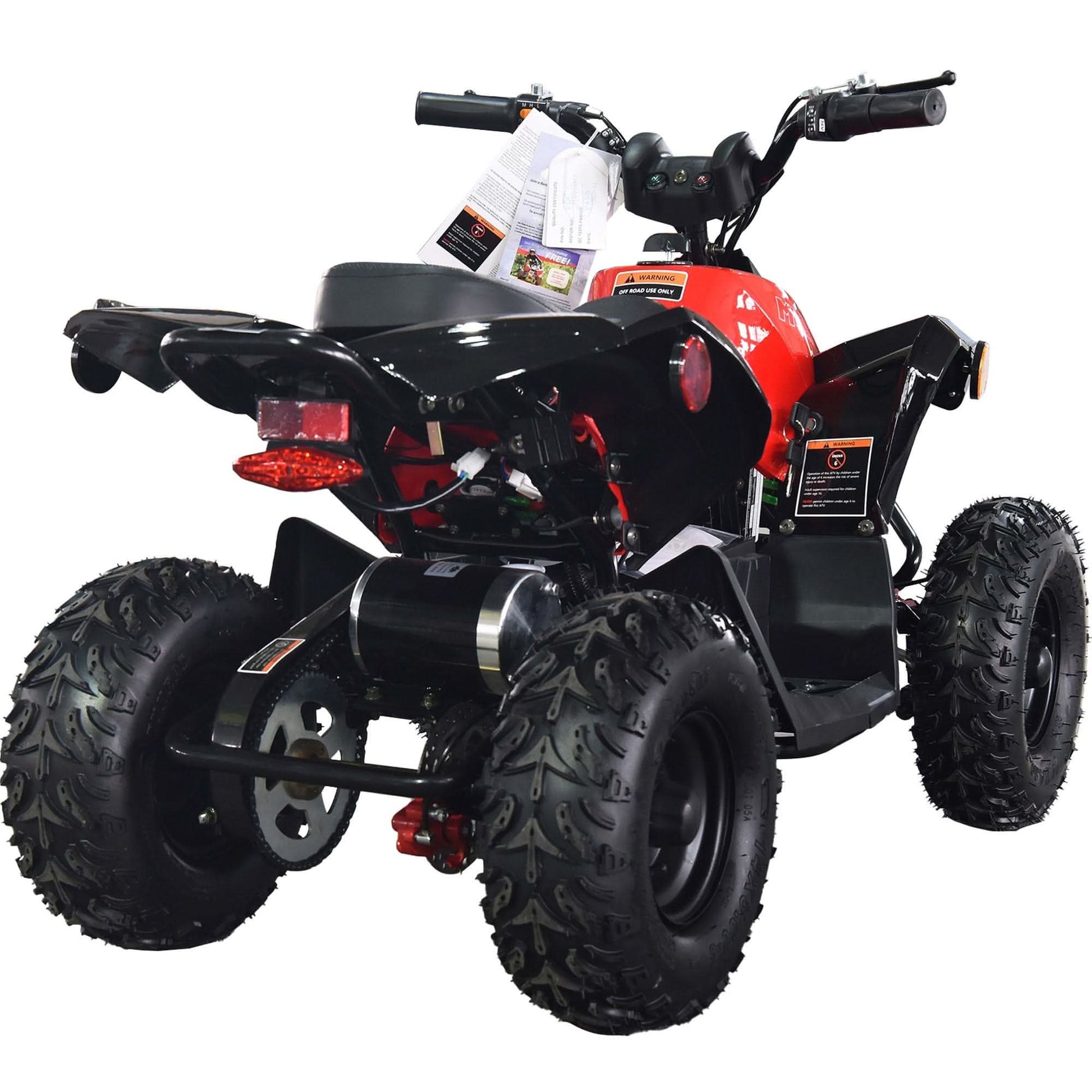 MotoTec E-Bully 36V 1000W Electric Powered Kids ATV - Top Speed 15mph