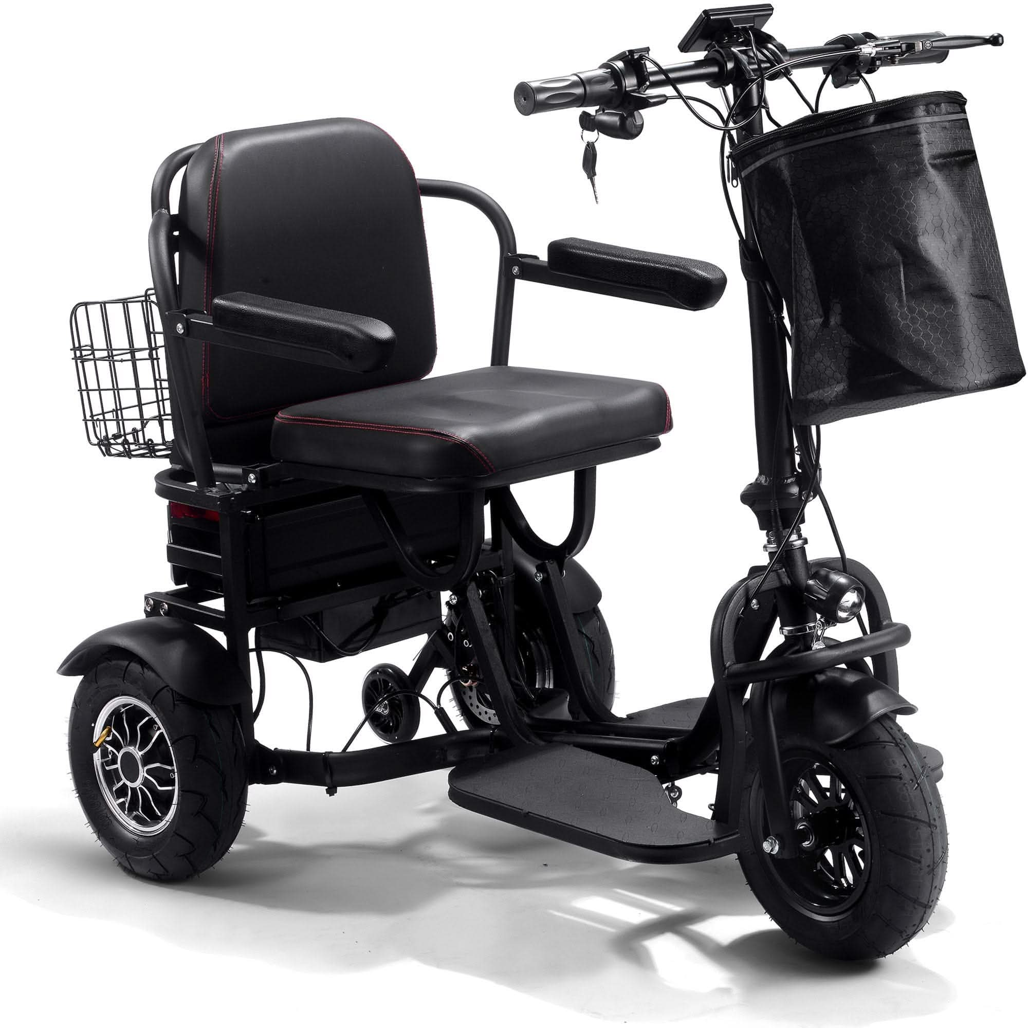 MotoTec Folding Electric Trike 48v 1000w Dual Motor Lithium Top Speed 17mph