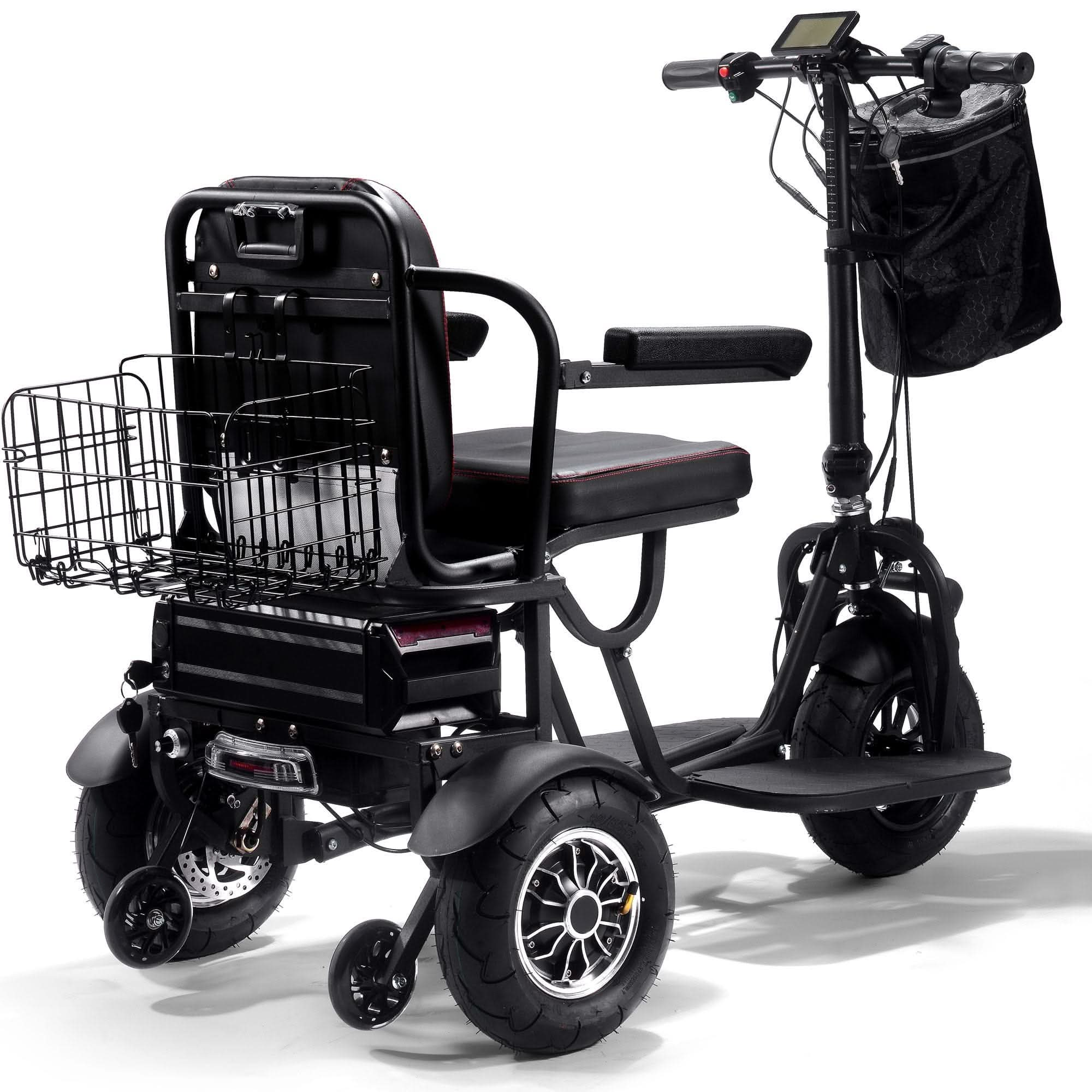 MotoTec Folding Electric Trike 48v 1000w Dual Motor Lithium Top Speed 17mph