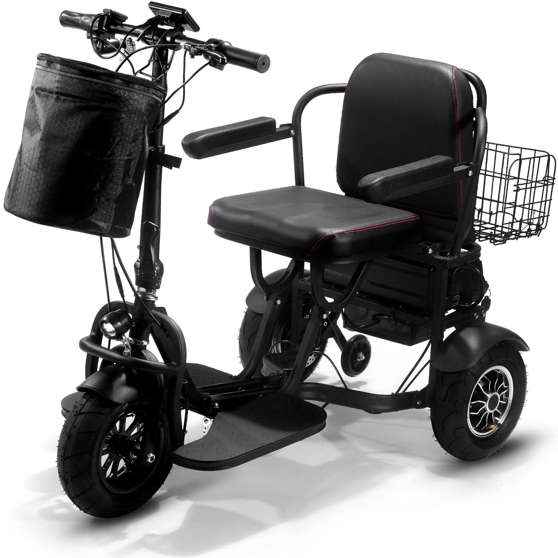 MotoTec Folding Electric Trike 48v 1000w Dual Motor Lithium Top Speed 17mph