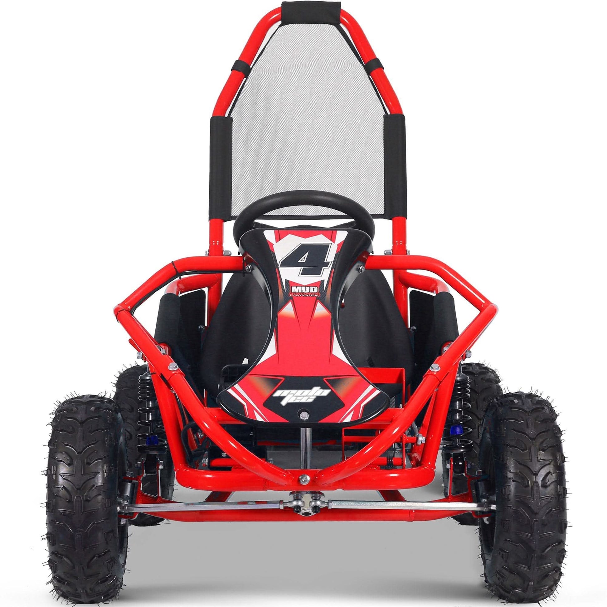 MotoTec Mud Monster 48v 1000w Electric Kids Off Road Go Kart Full Suspension Top Speed 20mph