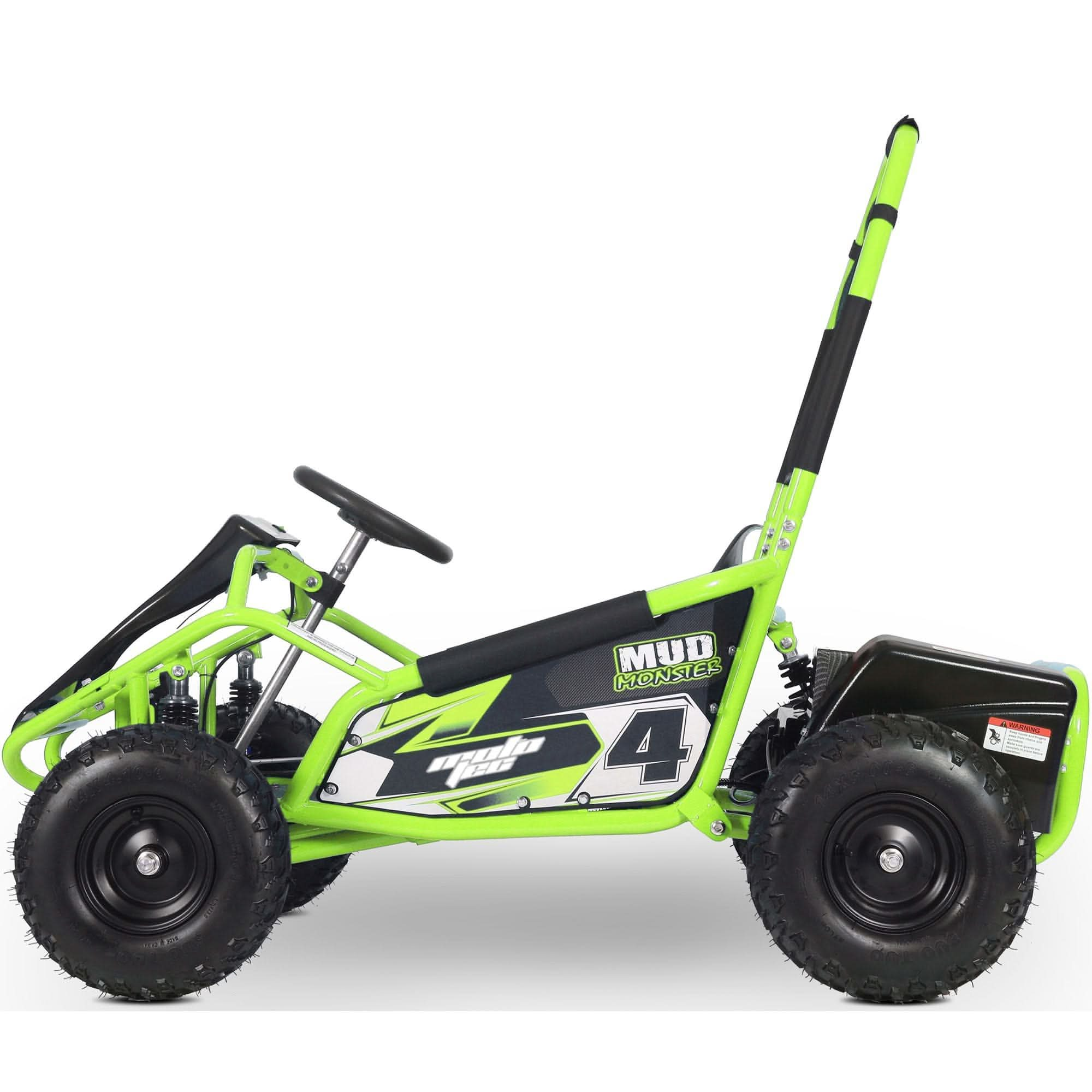 MotoTec Mud Monster 48v 1000w Electric Kids Off Road Go Kart Full Suspension Top Speed 20mph