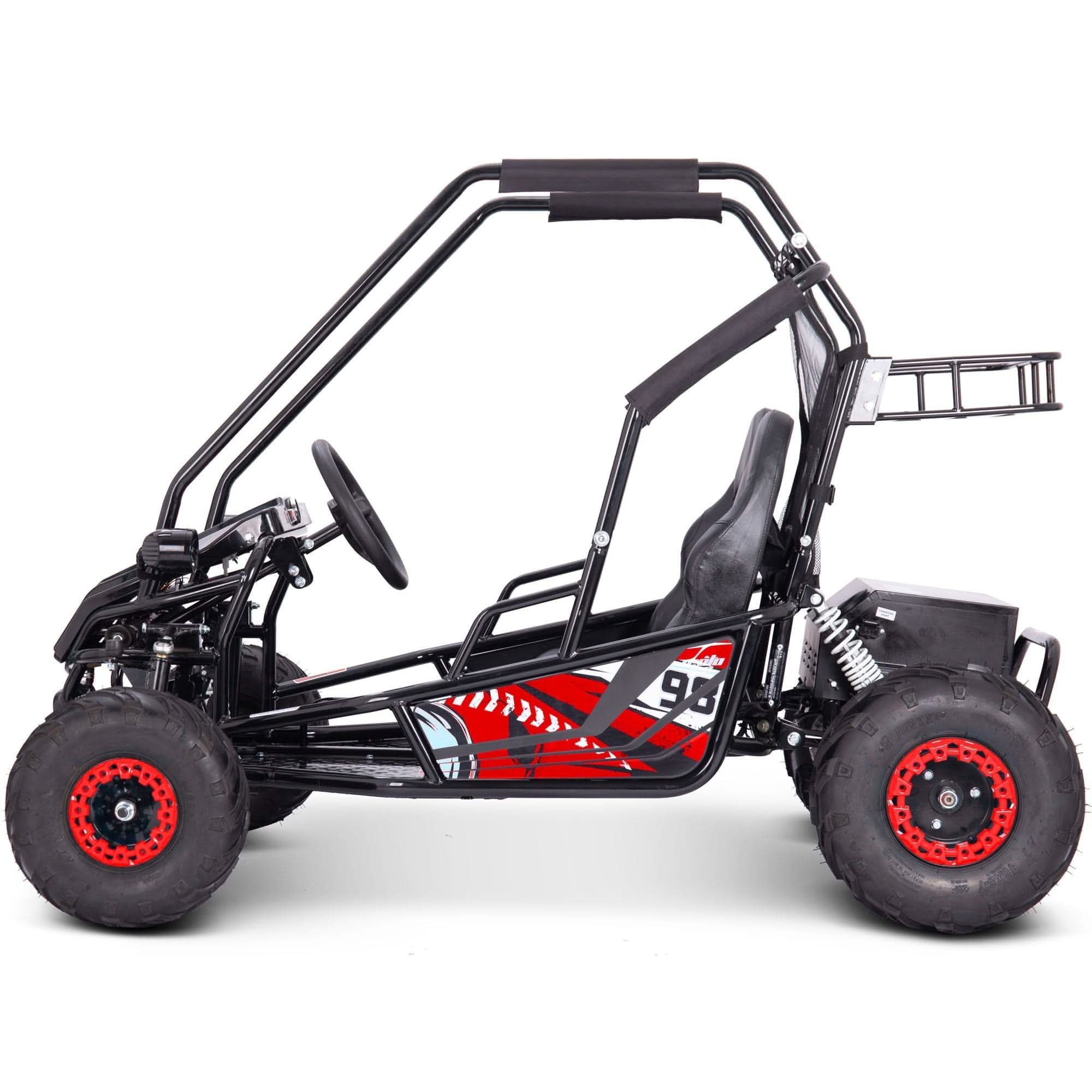 MotoTec Mud Monster XL 72V 2000W Electric Go Kart Top Speed 25mph