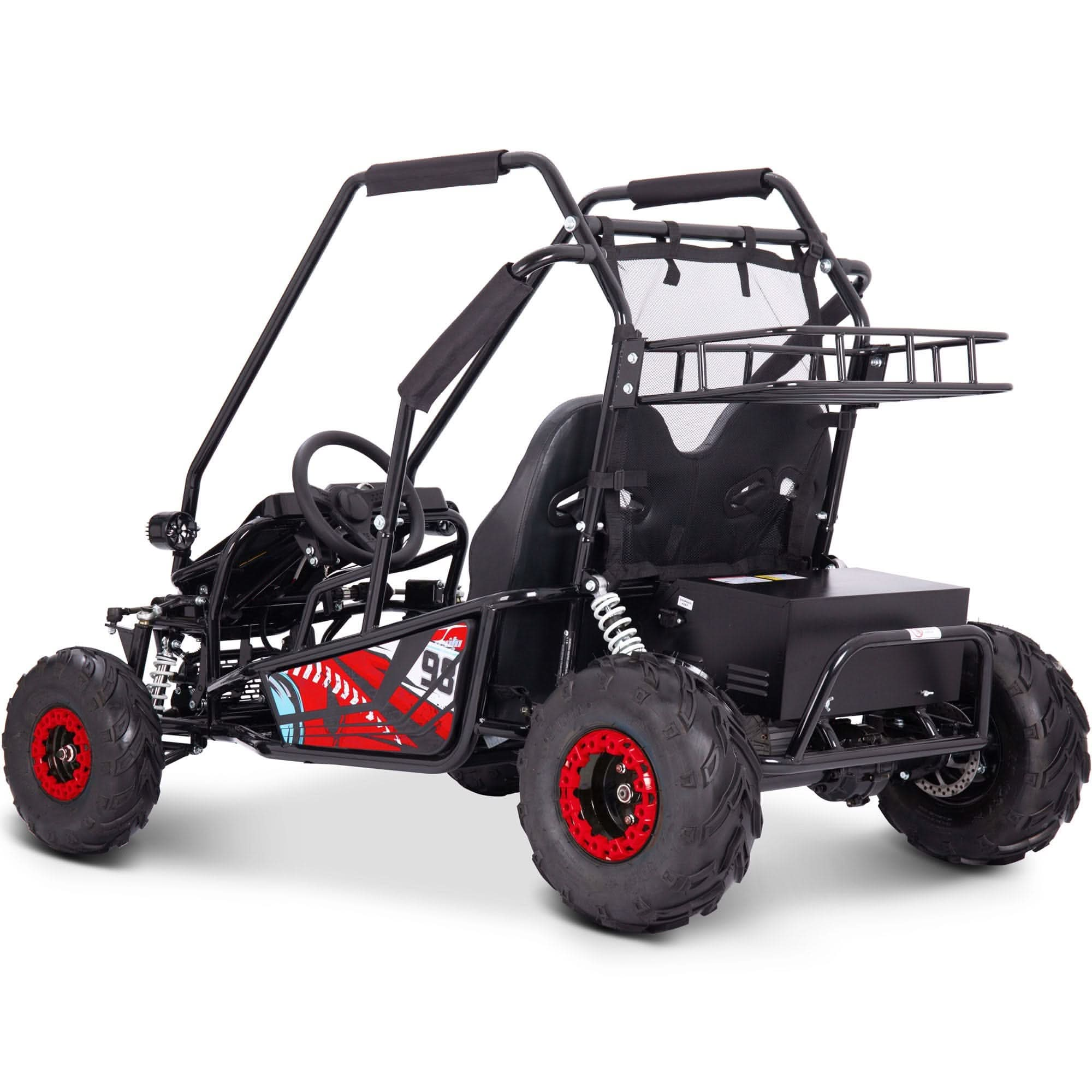 MotoTec Mud Monster XL 72V 2000W Electric Go Kart Top Speed 25mph