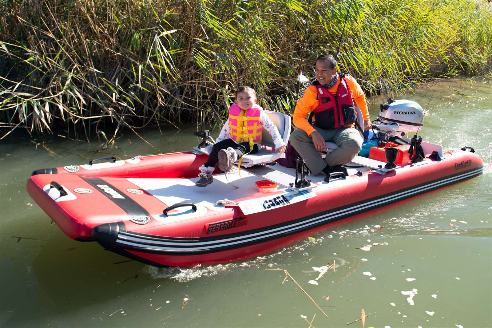 Sea Eagle FastCat12 Inflatable Catamaran Boat 2 Person