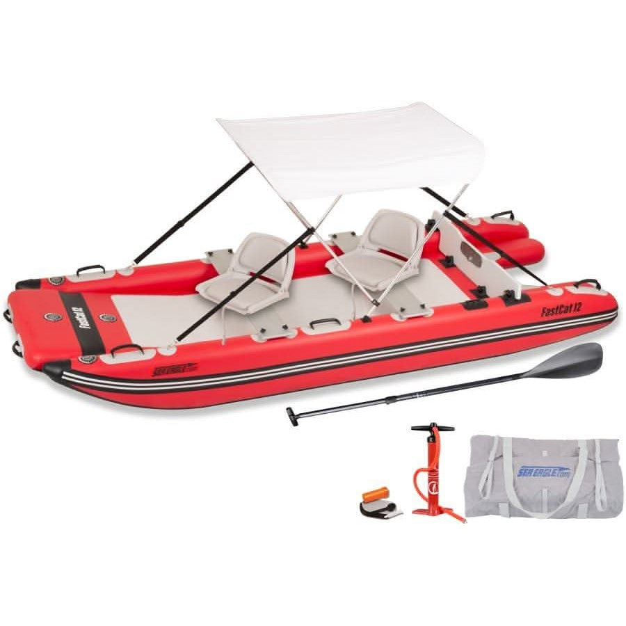 Sea Eagle FastCat12 Inflatable Catamaran Boat 2 Person