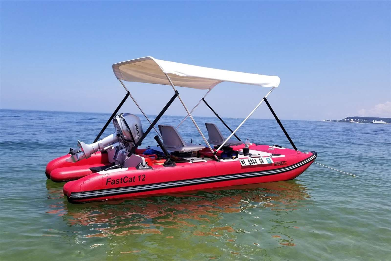 Sea Eagle FastCat12 Inflatable Catamaran Boat 2 Person