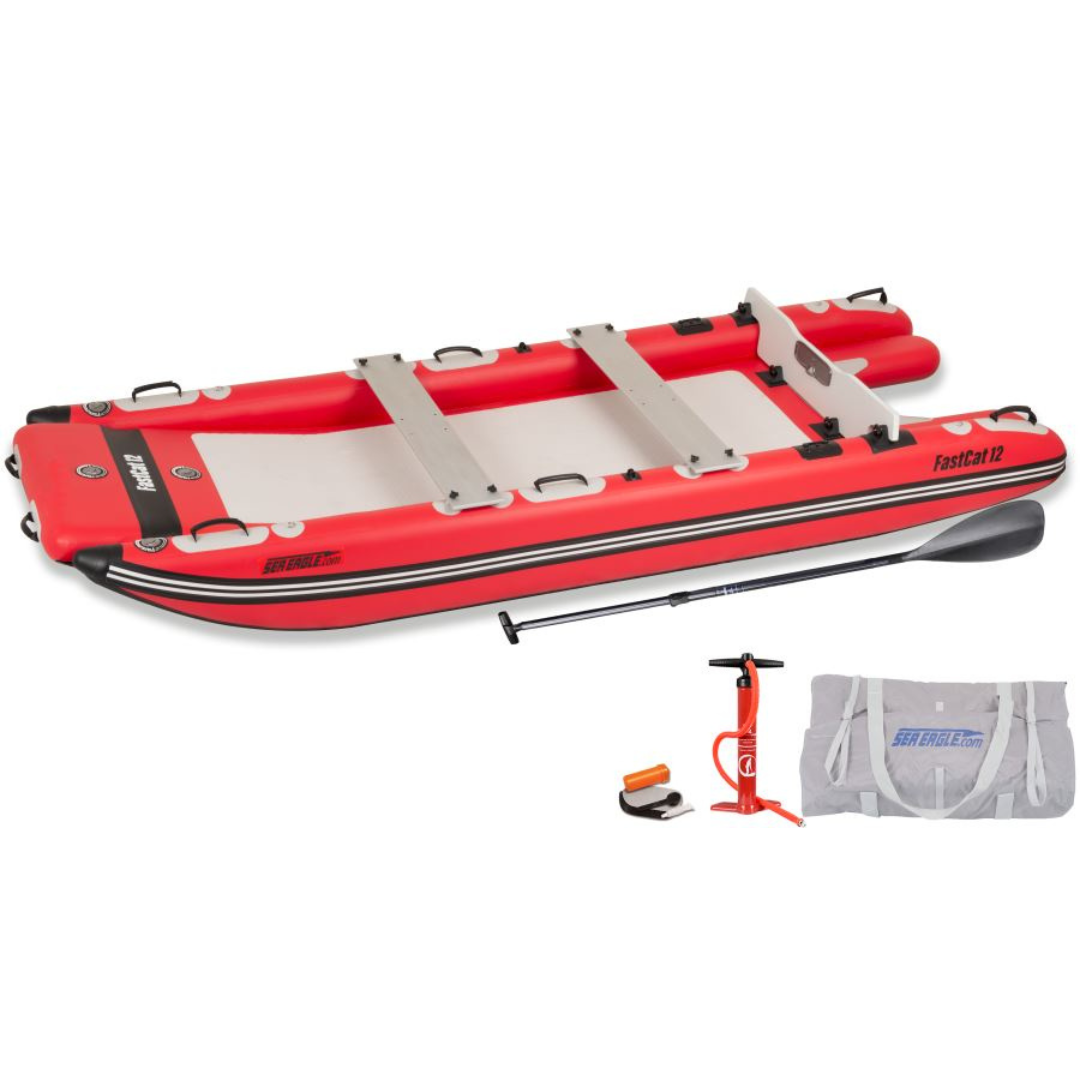 Sea Eagle FastCat12 Inflatable Catamaran Boat 2 Person