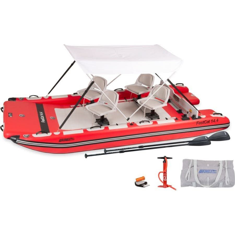 Sea Eagle FastCat14 Catamaran 4 Person Inflatable Boat