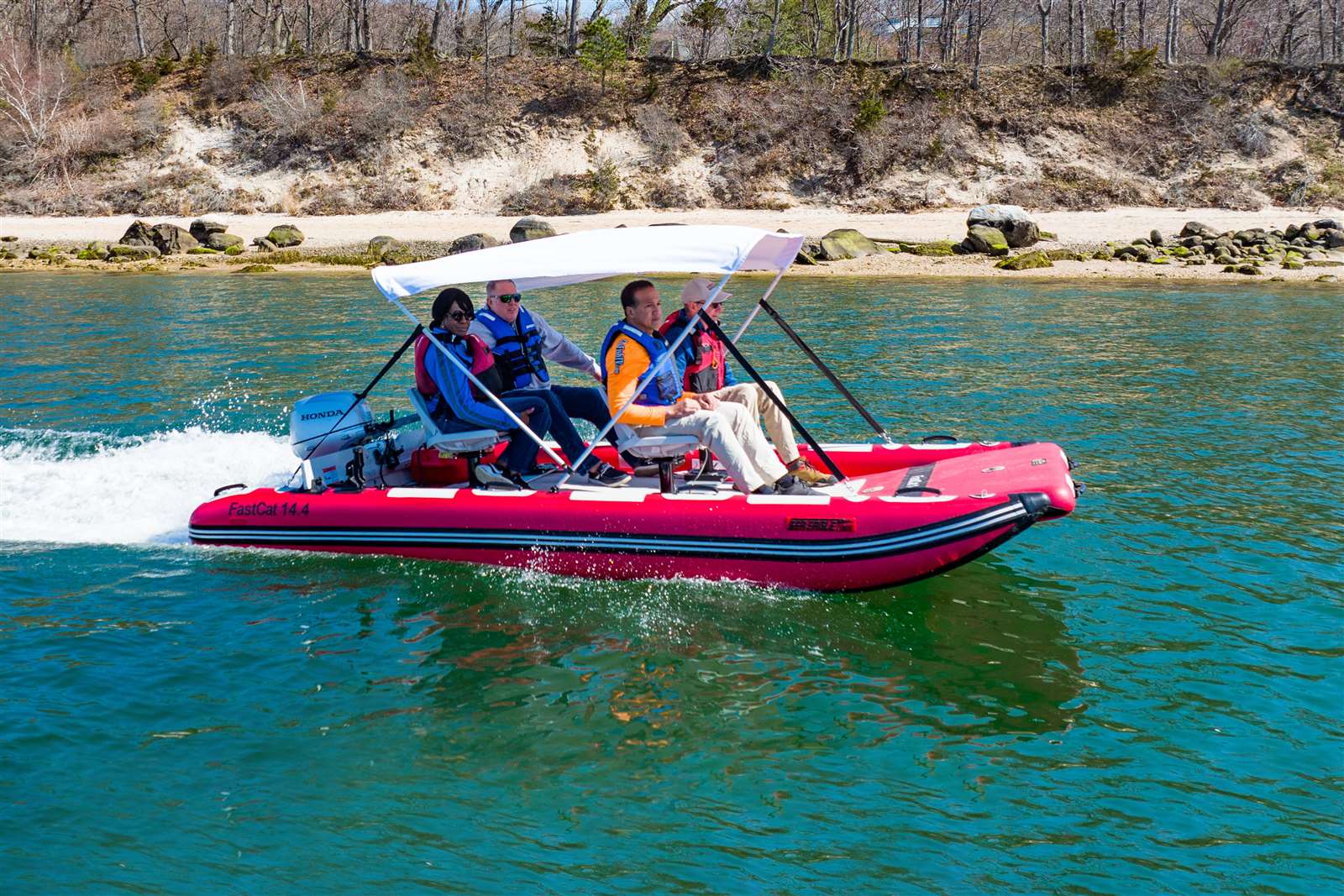 Sea Eagle FastCat14 Catamaran 4 Person Inflatable Boat