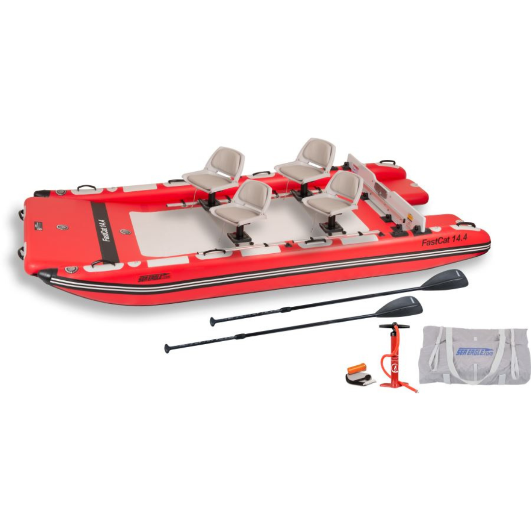 Sea Eagle FastCat14 Catamaran 4 Person Inflatable Boat