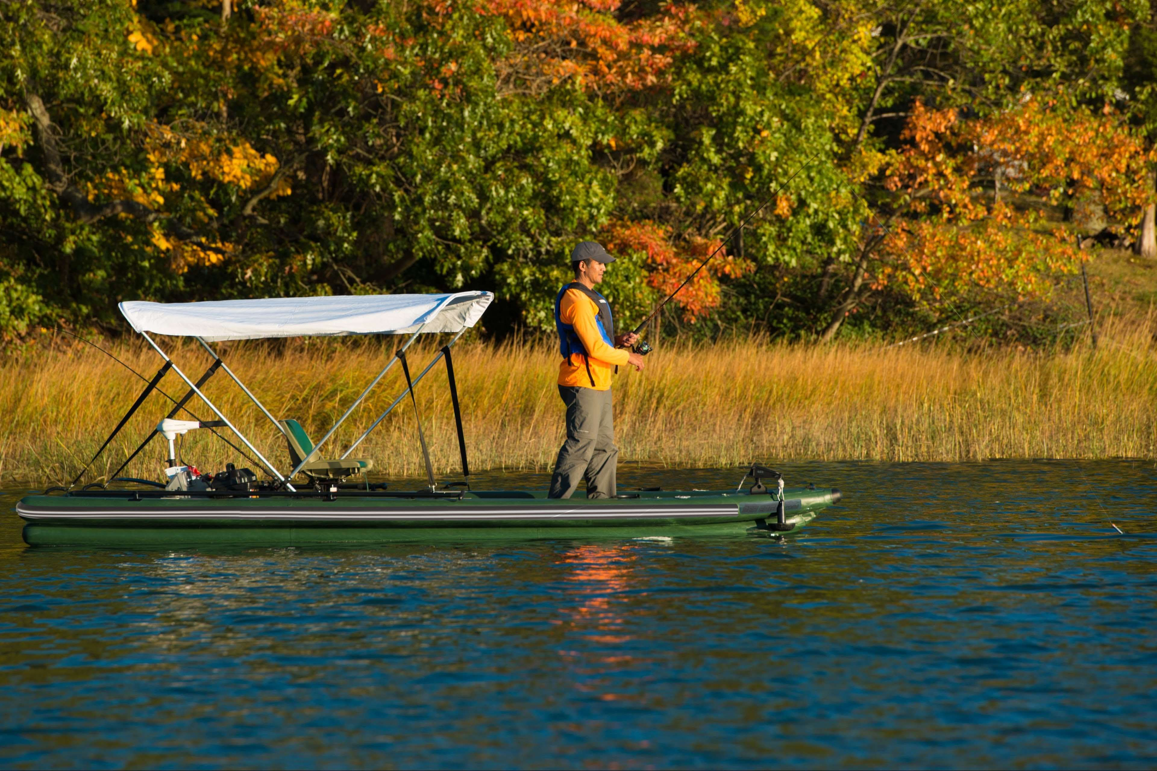 Sea Eagle FishSkiff 16 3 Person Inflatable Fishing Skiff Boat