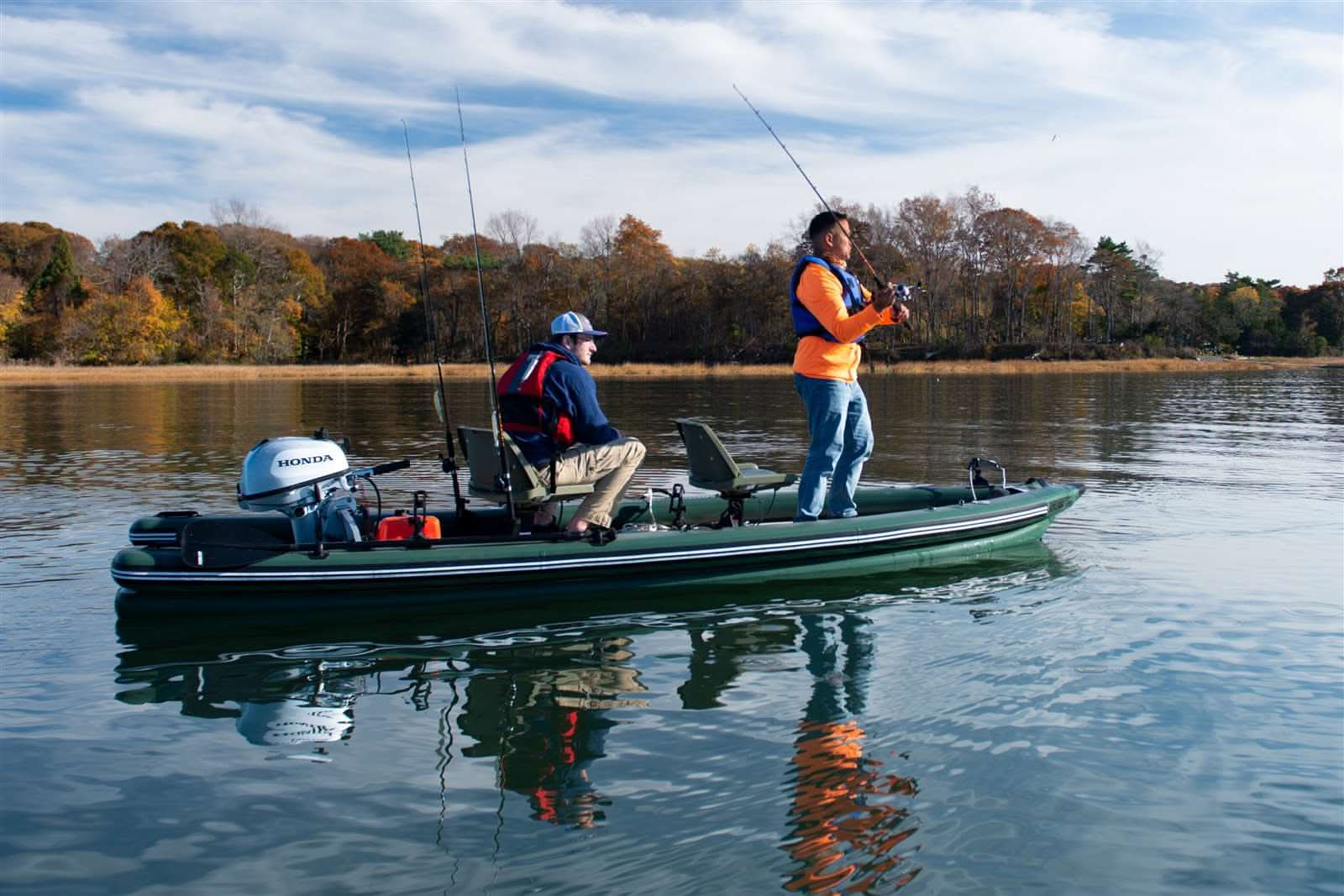 Sea Eagle FishSkiff 16 3 Person Inflatable Fishing Skiff Boat