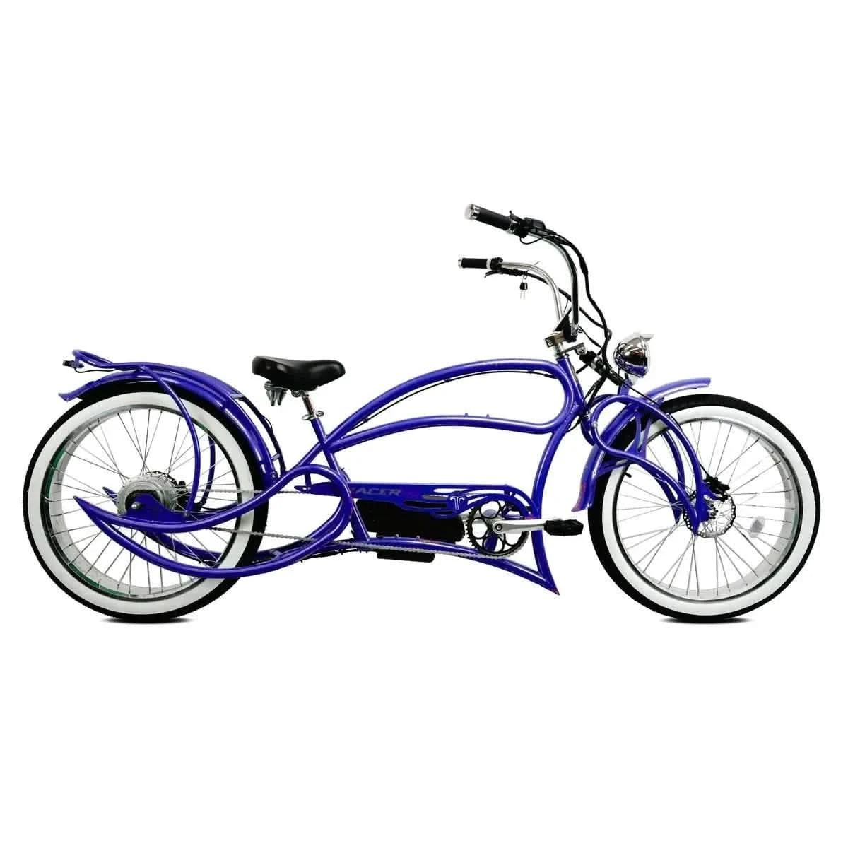 Tracer Beyond Pro 26'' Classic Stretch Chopper EBike Top Speed 25mph