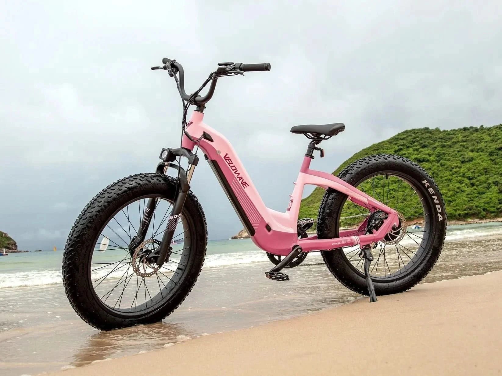 Velowave Grace 2.0 Step-Through Fat Tire Long Range Electric Bike 28mph