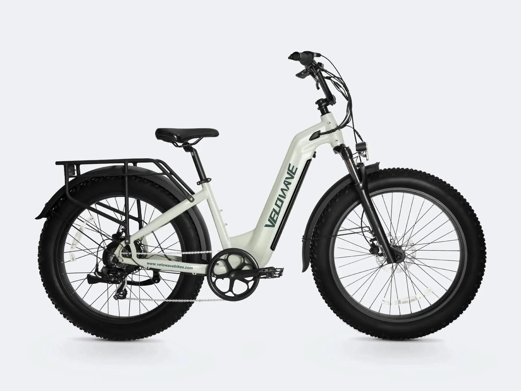 Velowave Ranger 2.0 Step-Thru Fat Tire Long Range Electric Bike 28mph