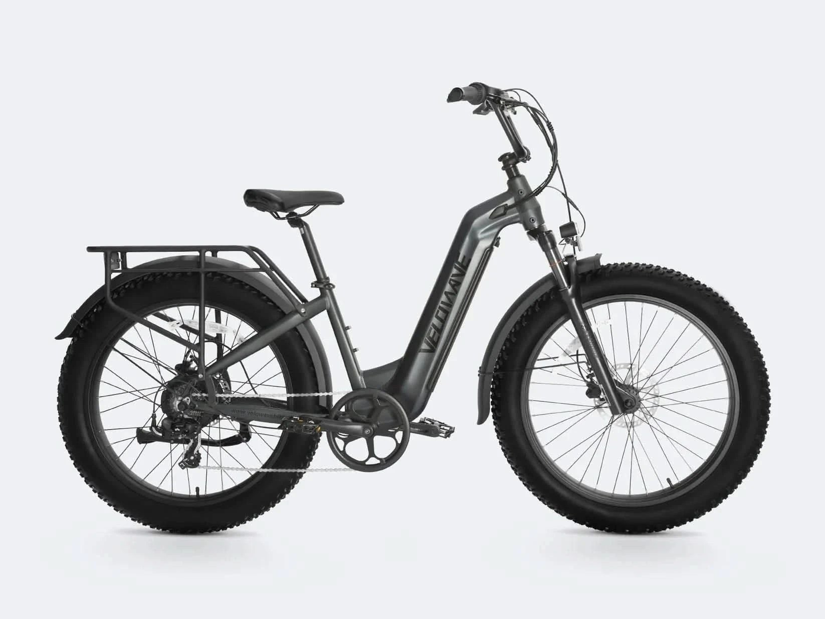 Velowave Ranger 2.0 Step-Thru Fat Tire Long Range Electric Bike 28mph